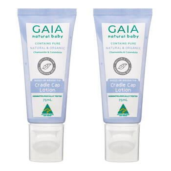 2PK Gaia 75ml Natural Baby Cradle Cap Lotion 0m+