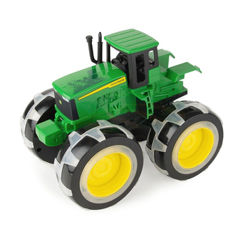 John Deere Monster 4WD Tractor w/ Treads Light Wheels Kids Toy 3y+ Green