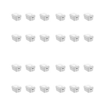 24PK Boxsweden Tote Mini Storage Stack Organiser Box 3L 24x17.5x13cm Assorted