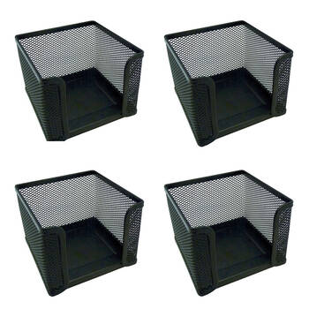 4PK Esselte Mesh Memo Holder Black