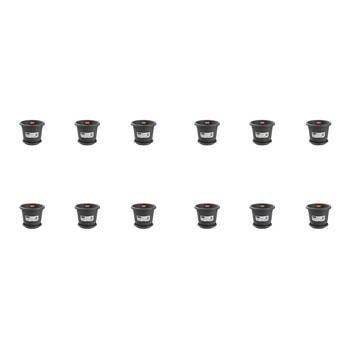 12PK Boxsweden Plastic Planter Pot 24cm w/ Saucer 24.5x24.5x20.5cm Assorted