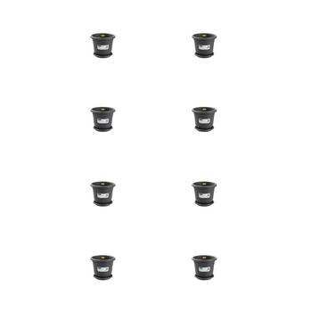 8PK Boxsweden Classic Plastic Planter Pot 29cm w/ Saucer 29x29x24cm Assorted