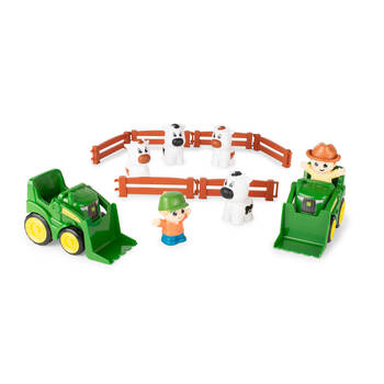14pc John Deere The Cows Are Out Farm Animals Play Set Kids Toy 18m+