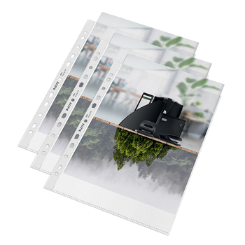 75pc Leitz Recycle A4 Plastic Sheet Protector - Clear