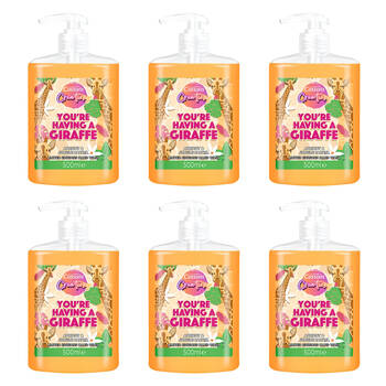 6PK Cussons Creations Having A Giraffe Hand Wash 500ml Apricot & Jungle Papaya