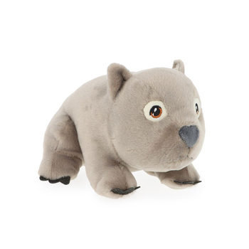 Keeleco 18cm Wombat Soft Animal Plush Kids Toy - Grey