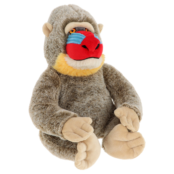 Keeleco Mandrill Soft Stuffed Plush Kids Toy 25cm - Brown 3+