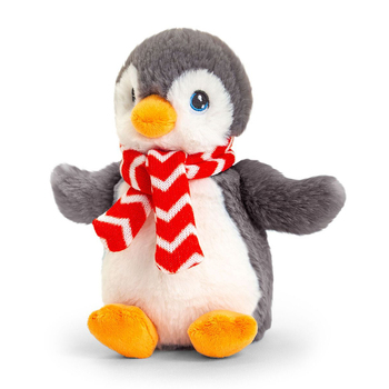 Keeleco 25cm Penguin Christmas Soft Animal Plush Kids Toy - Grey