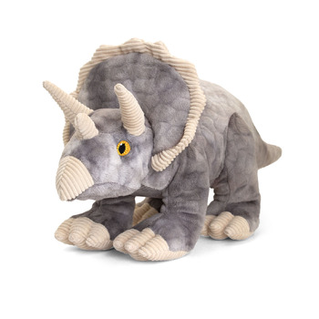 Keeleco 38cm Wild Dinosaur Triceratops Kids Soft Toy 3y+