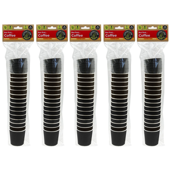 75pc Lemon And Lime 120ml Ripple Wall Coffee Cup W/Lid Assorted