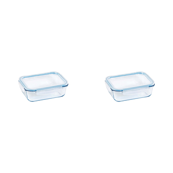 2PK Wiltshire Rectangular Glass Food Storage Container 1000ml