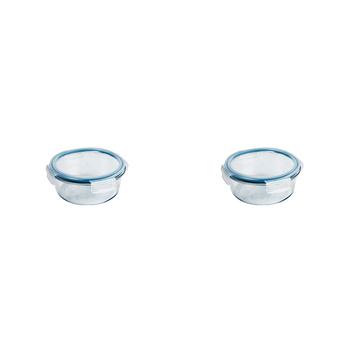 2PK Wiltshire Round Glass Food Storage Container 600ml