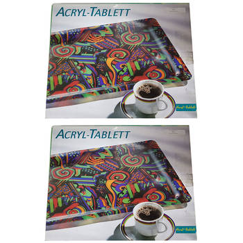2x Hand Made Acrylic Tray