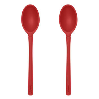 2PK Tovolo Flex-Core All Silicone Deep Spoon Cooking Utensil - Cayenne