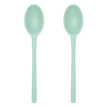 2PK Tovolo Flex-Core All Silicone Deep Spoon Cooking Utensil - Light Aqua