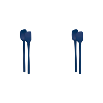4pc Tovolo Flex-Core All Silicone Nylon Mini Spatula/Spoonula - Deep Indigo