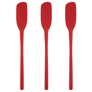 3PK Tovolo Flex-Core All Silicone Blender Spatula Cooking Utensil - Cayenne