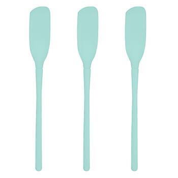 3PK Tovolo Flex-Core All Silicone Blender Spatula Cooking Utensil - Light Aqua