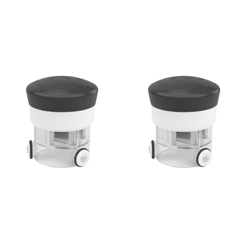 2PK Tovolo Chop N' Spin Mini Chopper/Slicer Mincer - Charcoal