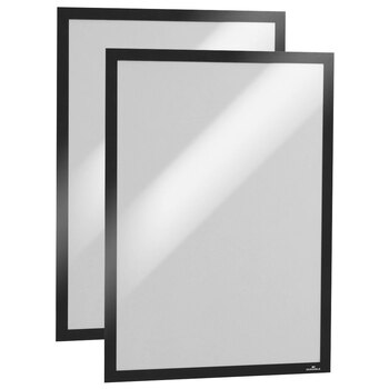 2pc Durable Duraframe A3 44.6cm Sign Holder - Black