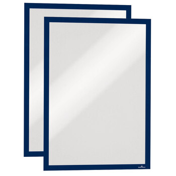 2pc Durable Duraframe A3 44.6cm Sign Holder - Navy