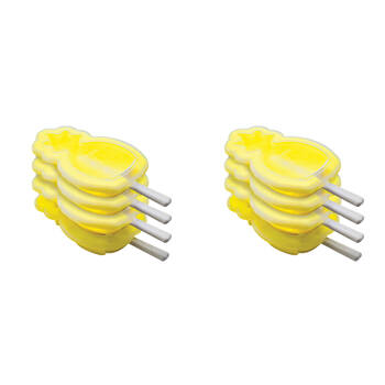 2x 4pc Tovolo Stackable Flexible Silicone Ice Pop Moulds Set Pineapple