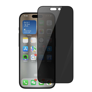 Philips Privacy Glass Screen Protector Film For Apple iPhone 15 - Black