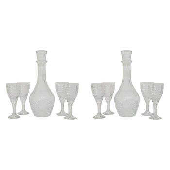 10pc Annabel Trends Glass Decanter Set Drinkware - Art Deco