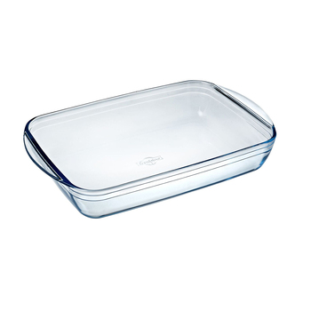 O Cuisine 40cm/4.5L Rectangle Glass Roaster Dish Oven Cookware - Clear
