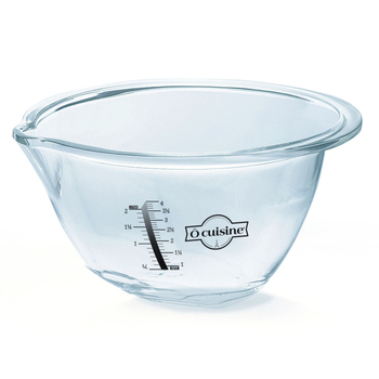 O Cuisine Expert 30cm/4.2L Glass Mixing Bowl - Clear