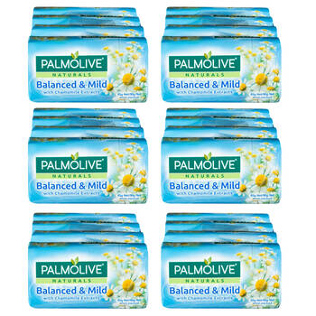 6x 4PK Palmolive 90g Naturals Balanced & Mild Soap Bar