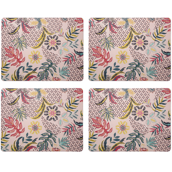 4PK Ladelle Mackay 28x28cm Hardboard/Cork Placemat