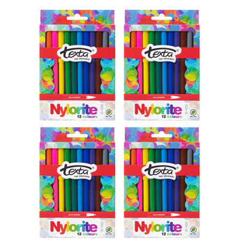 4x 12pc Texta The Original Nylorite Markers