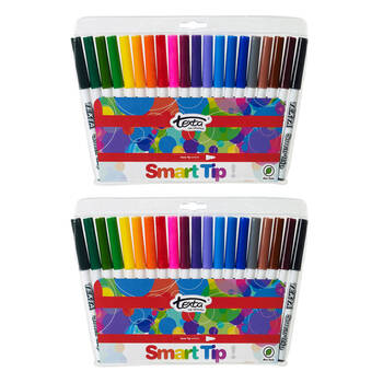 2x 20pc Texta The Original Smart Cone Tip Markers