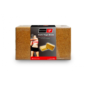 Bodyworx Cork Yoga/Pilates Stretching Brick 22x15cm 