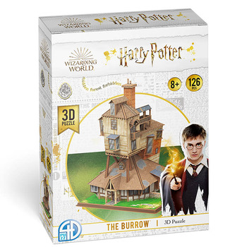 126pc Harry Potter 3D Puzzle - The Burrow Model Kit Kids Toy 8+
