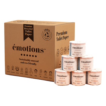 48PK Emotions Premium 100% Bamboo Toilet Paper 4ply