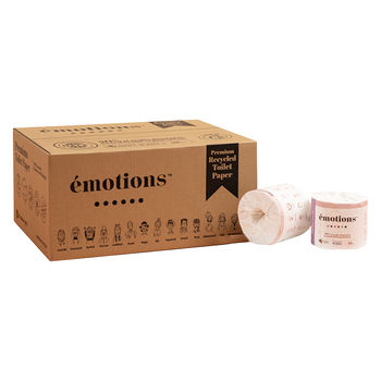24PK Emotions Premium 100% Recycled Toilet Paper 4ply