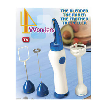 4 Wonders Blender Mixer Frother Peeler