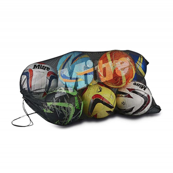 Mitre Mesh 10 Football/Netball Ball Travel/Storage Sack Black