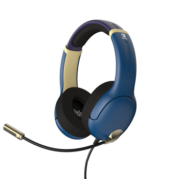 PDP Gaming Airlite Wired Headset Hyrule Blue For Nintendo Switch