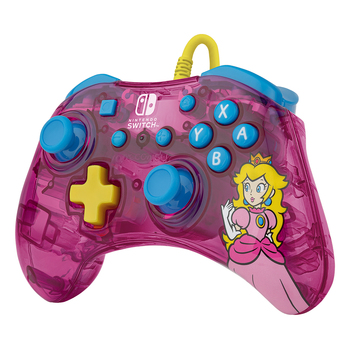 PDP Gaming Rock Candy Wired Nintendo Switch Controller Bubblegum Peach