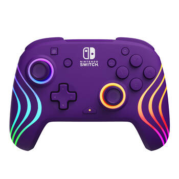 PDP Gaming Afterglow Wave Wireless Controller For Nintendo Switch - Purple