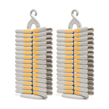 2x 30pc Joseph Joseph PegStore Clothing/Laundry Peg Set W/ 30 UV Resistant Ecru