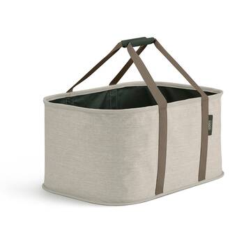 Joseph Joseph Hold-All Collapsible Laundry/Washing Basket W/ Handles Cream/Brown