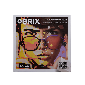 Mozabrick 3500 Bricks Qbrix Solar Personalised Pixel Art Set 14y+