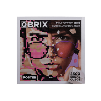 Mozabrick 3500 Bricks Qbrix Poster Personalised Pixel Art Set 14y+