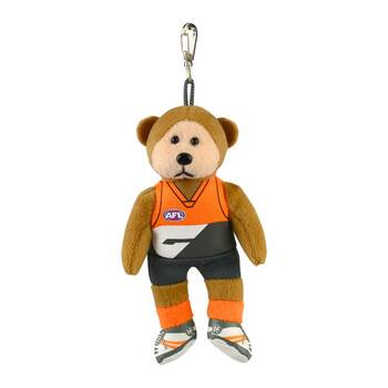 AFL Keyclip Gws (D) Kids 14cm Soft Collectible Toy 3y+