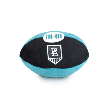 Korimco 18cm AFL Footy Port Adelaide Soft Stuffed Toy 3y+