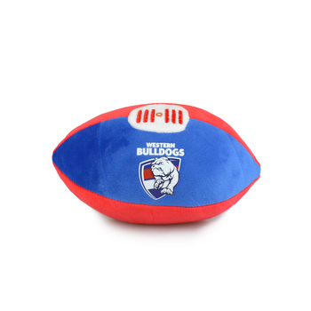 Korimco 18cm AFL Footy w/ Bulldogs Soft Stuffed Toy 3y+